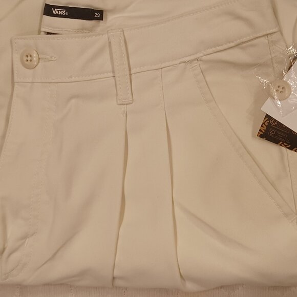 Vans Alder Relaxed Pleated Pants White Women's Size 29 VN000GA0DJR - Picture 12 of 12
